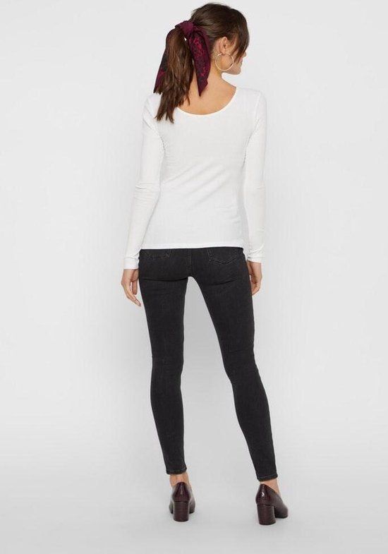 Pieces T-shirt Pckitte Ls Top Noos Bc - Bright White - S