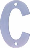 Amig - Roestvrijstalen letter B om in deuren, muren of gevels te schroeven - 100 mm - Duurzaam - Voor poorten, muren of gevels - Zilverkleurige afwerking