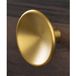 Viefe Bouton de meuble DISC en métal, laiton foncé brossé - Diamètre 50 mm