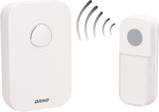 FADO DC Draadloze deurbel met 1 ontvanger - Werkt op batterijen - 36 Melodieën - Wit