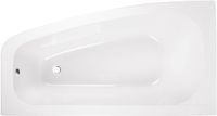 Badland LUNA hoekbad 150 x 80 cm links wit met styropor ombouw