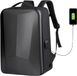 CarryQuest® - Sac à dos extensible pour ordinateur portable - Sac de voyage d'affaires - Capacité 20-35L - Sac à dos rigide - Confort de port - Y3 Noir