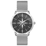 Thomas Sabo WA0349-201-203 REBEL SPIRIT Polshorloge Heren Quartz Zwart Analoog Staal Zilverkleurig 42 mm