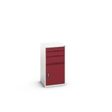 Bott Verso Schuifladenkast | 525x550x1000mm | 3 Laden | 1 Deur | RAL 3004