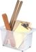 Plasticforte Opbergbox - transparant - 45 x 24 cm - kunststof - op wieltjes