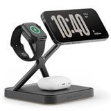 NOCO XGrid XDS3 : station de charge sans fil 3-en-1 – station de charge pour iPhone, Apple Watch et AirPods – compatible MagSafe, certifié Qi2 – avec chargeur USB-C 45 W et câble de 2 m