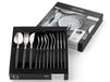 Gense Focus de Luxe set de couverts 12 pièce(s) Noir, acier satiné