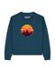 Watapparel Sweatshirt 'Sunset Forest' lichtgeel / petrol / oranje / zwart