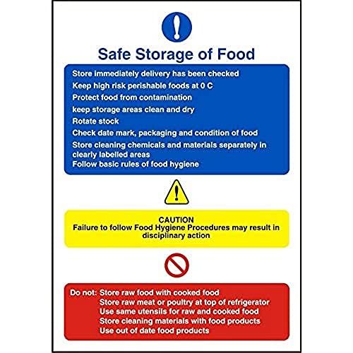 Stewart Superior Seco Food Storage Sign, 200mm x 300mm - Self-Adhesive Vinyl