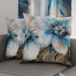 PETTI Artigiani Italiani - Paar kussenslopen 60 x 60 cm van microvezel, decoratief kussen voor slaapkamer, bank, woonkamer, set van 2 kussenslopen, bloemenpatroon 39, 100% Made in Italy