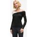 Karl Lagerfeld Bw Elegant Lslv Top Blanc/noir