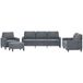 Maison Exclusive - Ensemble de canapés 4 pièces avec coussins, velours gris foncé