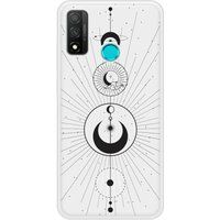 P Smart 2020 Moon Circles Beschermende siliconen case