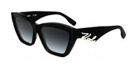 Karl Lagerfeld KL6179S N Zonnebril Dames Zwart/Grijs Grijze Lenzen