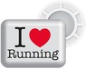 BibBits Startnummer Magneetjes I Love Running