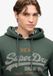 Superdry Vintage Logo Heritage Relaxed Hoodie Heren Denver Groen Gemêleerd 3XL
