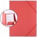 D.RECT Plastic Kaart met Elastiek A4 Rood
