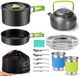 Merkloos Omgoods - 15-delige Camping Kookset met Kettle en Bestek