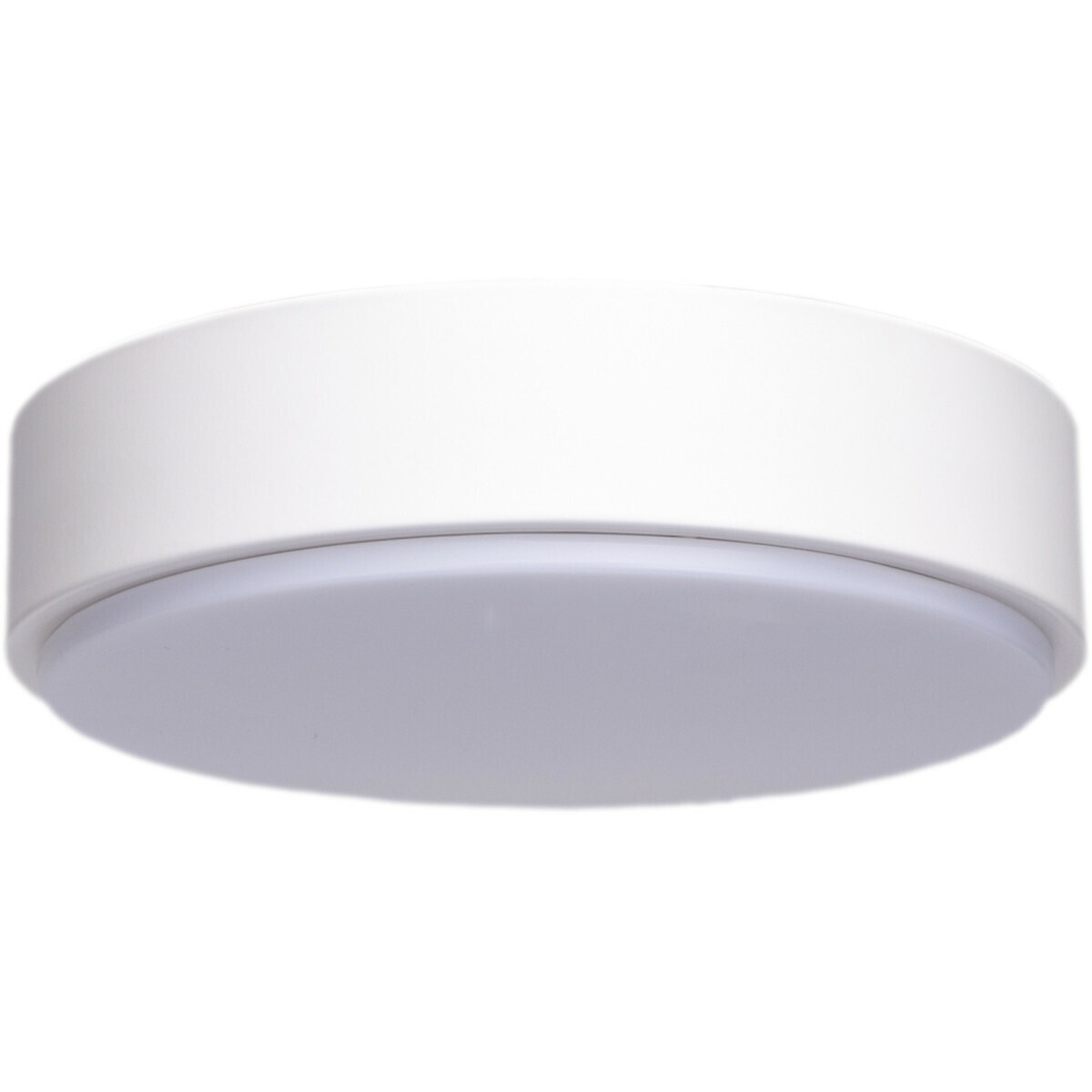 BES LED LED Plafondlamp - Aigi Santi - Opbouw Rond 24W - Helder/Koud Wit 6500K - Mat Wit - Aluminium