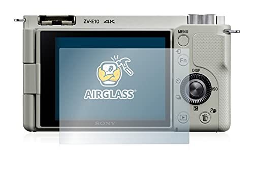 brotect Hybride Glas Screenprotector compatibel met Sony Alpha ZV-E10 Schermbeschermer [9H hardheid, Beschermglas-Folie niet gehard glas]