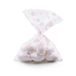 Italpak X611007091200 Transparante Uitdeelzakjes, Cellofaan Plastic Traktatie Kado Zakjes, Wit en Lichtroze, 50 stuks, 9x12,5 cm