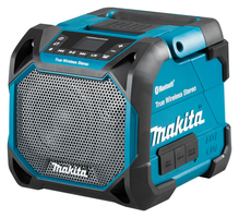 Makita DMR203 Draagbare & Party Speaker - Bluetooth - Zwart/Blauw