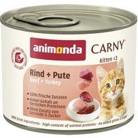 animonda Carny kat kitten Kalkoen en rund 12x200 g