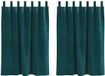 vidaXL Gordijnen 2 stuks Donkergroen 140 x 140 cm Fluweel