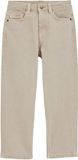 WE Fashion Jongens loose fit jeans - Beige - Katoen - Maat 140