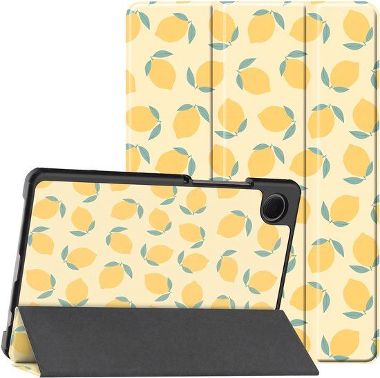 imoshion Tablet Hoes - Geschikt voor Samsung Galaxy Tab A9 Plus / Galaxy Tab A11 Plus - Design Trifold Bookcase - Citrus Dream