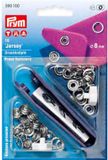 Prym Naaivrijdrukknopen JERSEY 8 mm zilverkleurig 10 st.