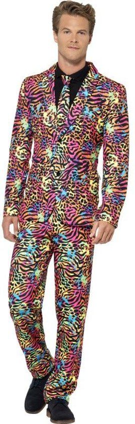 Smiffys Neon Chique Herenkostuum Man Large