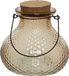 Decoris Wespenvanger/wespenval met hengsel - glas - lichtbruin - D14 x H13 cm