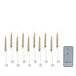 Lumineo Kerstverlichting Kaars (Set van 10)