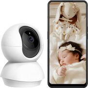 Babyfoon Met Camera En App Wifi - Bestverkocht - Baby monitor - Full HD Camera - 360° rotatie - 2-weg audio - 9m nachtzicht - Bewegingsdetectie En Meldingen - SD-kaartopslag tot 128 GB - Compatibel Met Alexa En Google