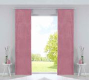 Gardinenbox Milano 203571-2 verduisteringsgordijn fluweel ondoorzichtig verzwaringsstaven HxB 245x60 cm, set van 2, oudroze