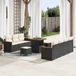 Maison Exclusive - Ensemble de jardin 10 pièces, salon en polyrotin noir