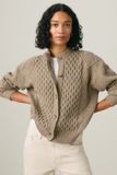 Levi's Charlotte gilet à col rond - Femme - S - Beige / Mushroom Heather