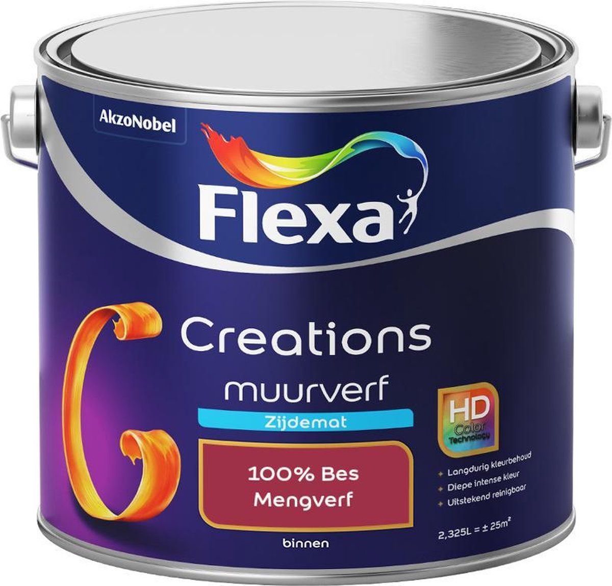 FLEXA Creations - Muurverf Zijde Mat - Mengkleuren Collectie - 2,5 liter - 8711113167833