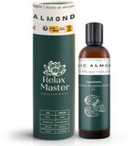 Relax Master Amandelolie 100% Biologisch - 250ml - Koudgeperst en Puur - Zoete Amandelolie Voor Haar, Huid en Gezicht - Geschenkdoos