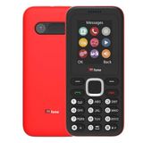 TTfone TT150 Basic mobiele telefoon, ontgrendeld, met Bluetooth, batterij met lange levensduur, dubbele simkaart met camera en spel, eenvoudig te bedienen, robuust en licht (rood)