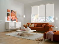 Store, polyester, blanc, 90 x 180 cm, commande via application