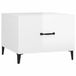 vidaXL salontafel met metalen poten 50x50x40 cm hoogglans wit