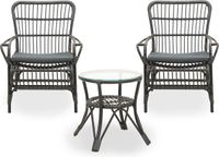 Vita Lester set de salon noir avec table haute