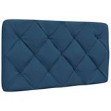 VidaXL Hoofdbordkussen Blauw Polyester 90 cm
