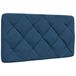 VidaXL Hoofdbordkussen Blauw Polyester 90 cm