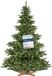 oCreon Nordmann Kunstkerstboom - 220 cm - Realistische PVC-naalden - Handgemaakte essenhouten standaard