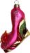 HD Collection Ornement de Noël en verre Chaussure Rose 11,9 cm