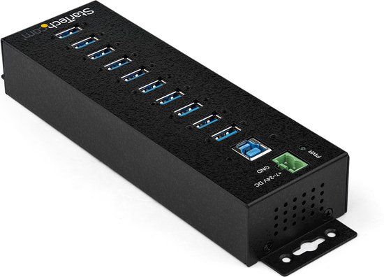 StarTech 10-poorts USB 3.0 Hub - Zwart