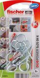 Fischer DUOPOWER 5 x 25 OH Binnen Metallic 8 stuk(s)